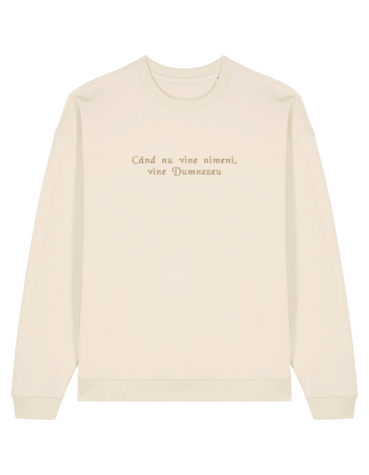 Dumnezeu sweatshirt