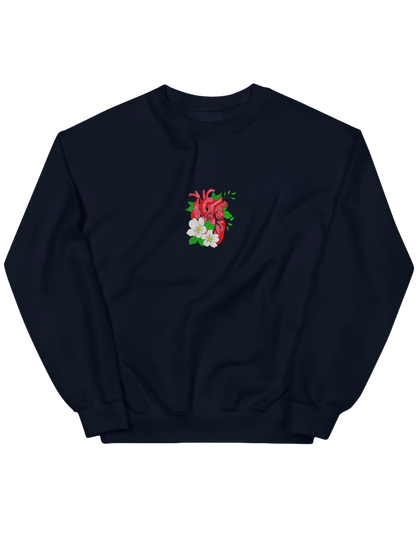 Floral heart sweatshirt - Thread Muse