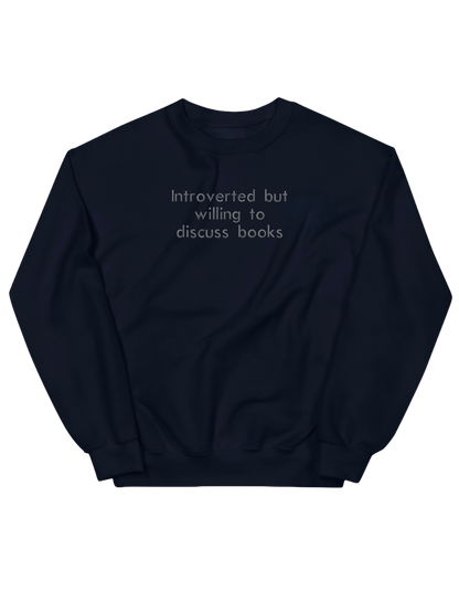 Introverted sweatshirt bookish - Thread Muse