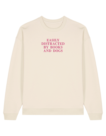 Distracted sweatshirt bookish