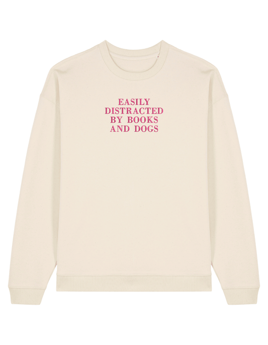 Distracted sweatshirt bookish