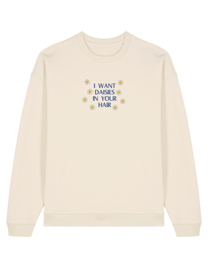 Daisies sweatshirt bookish