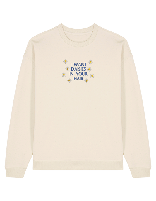 Daisies sweatshirt bookish