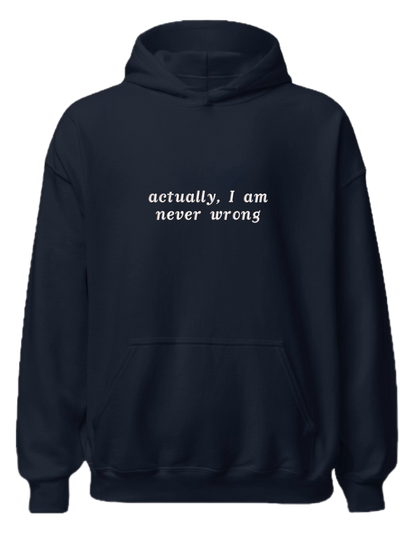 Never wrong hoodie mesaje - Thread Muse