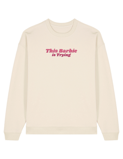 This Barbie sweatshirt Girly