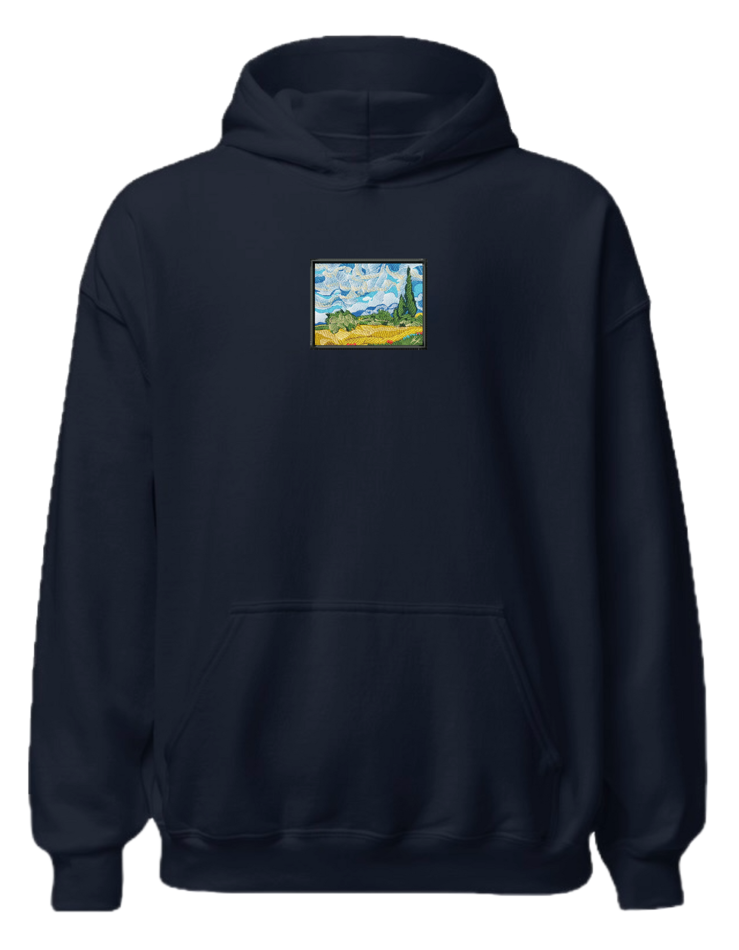 Wheat field with cypresses Van Gogh hoodie Picturi - Thread Muse