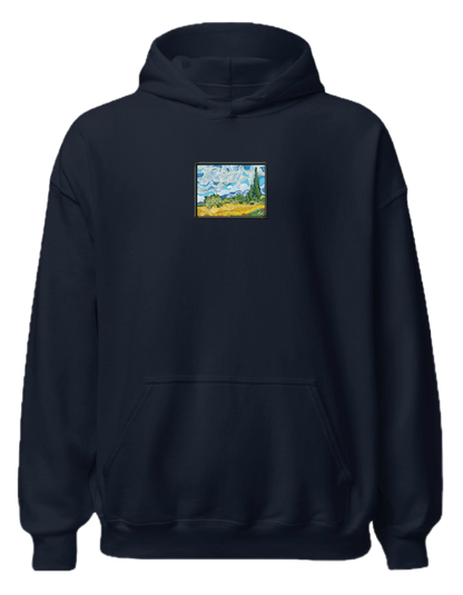 Wheat field with cypresses Van Gogh hoodie Picturi - Thread Muse