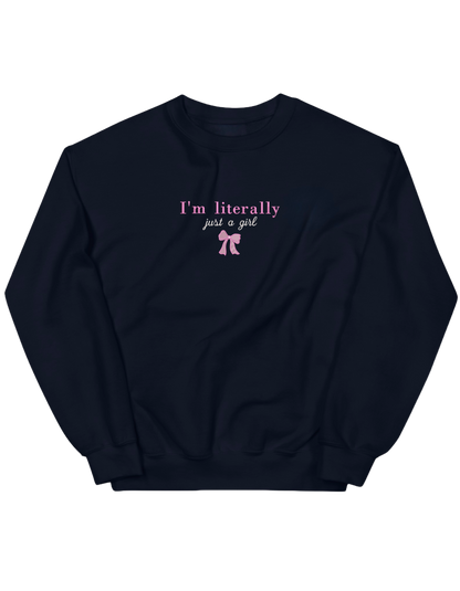 Just a girl sweatshirt Girly - Thread Muse