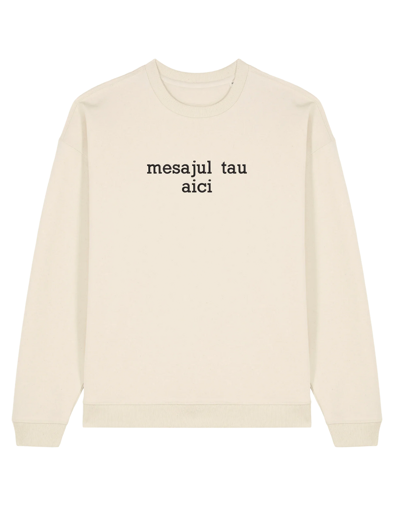 Sweatshirt personalizat font sherif - Thread Muse