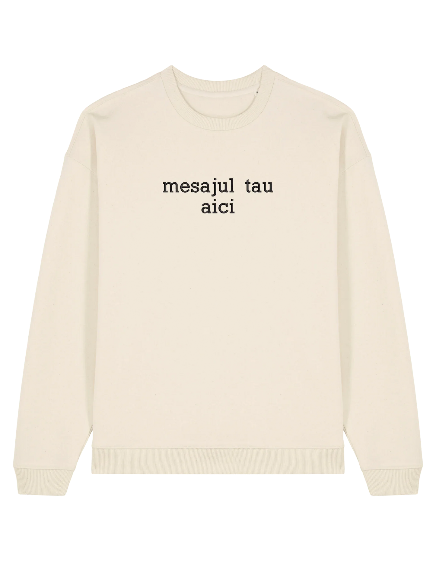 Sweatshirt personalizat font sherif - Thread Muse