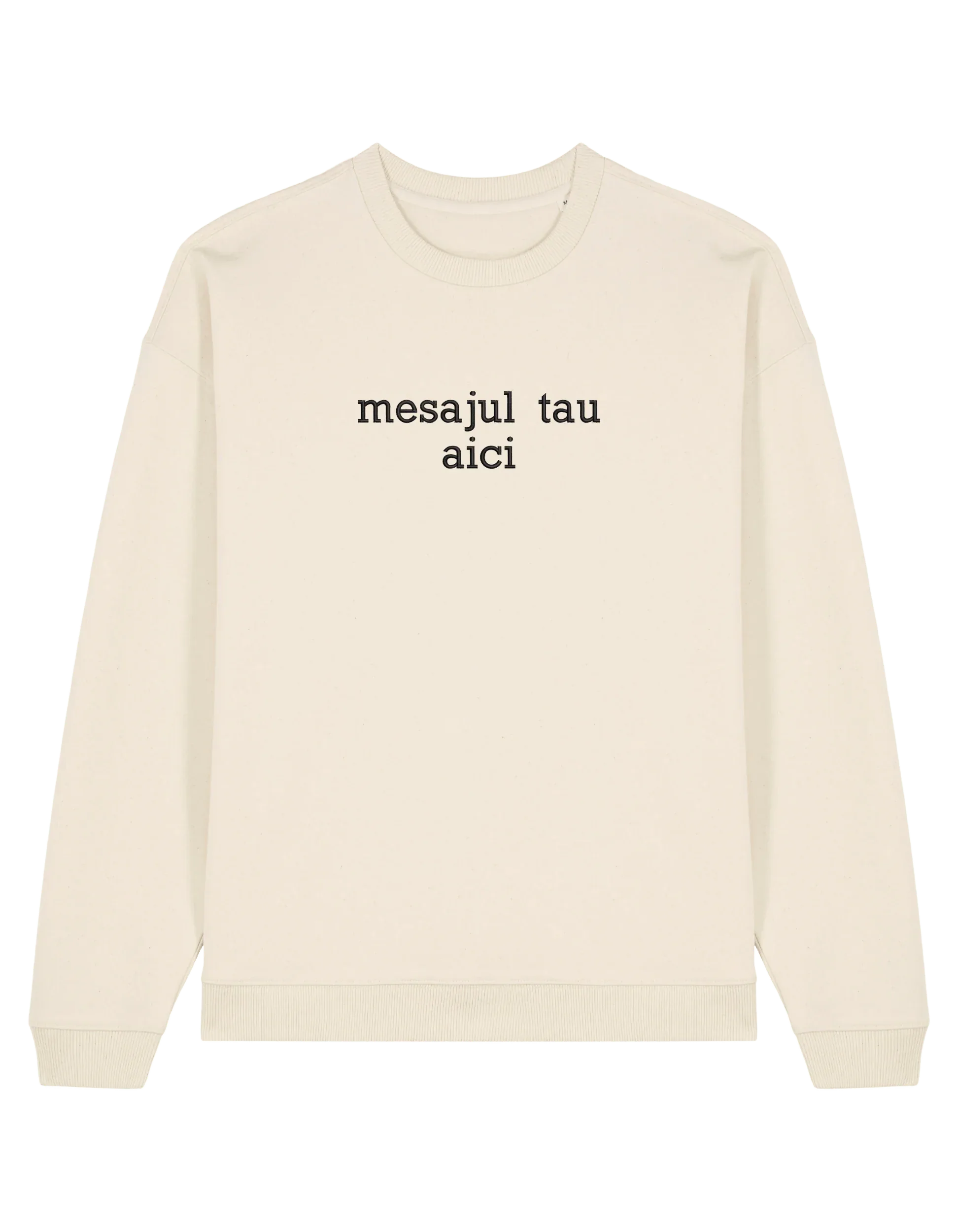 Sweatshirt personalizat font sherif - Thread Muse