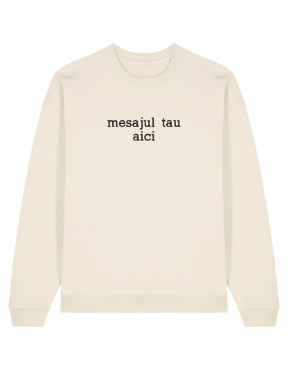 Sweatshirt personalizat font sherif - Thread Muse