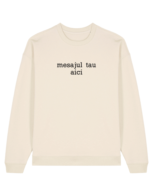 Sweatshirt personalizat font sherif