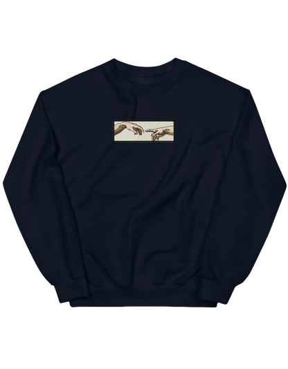 Creation of Adam hands sweatshirt Picturi - Thread Muse