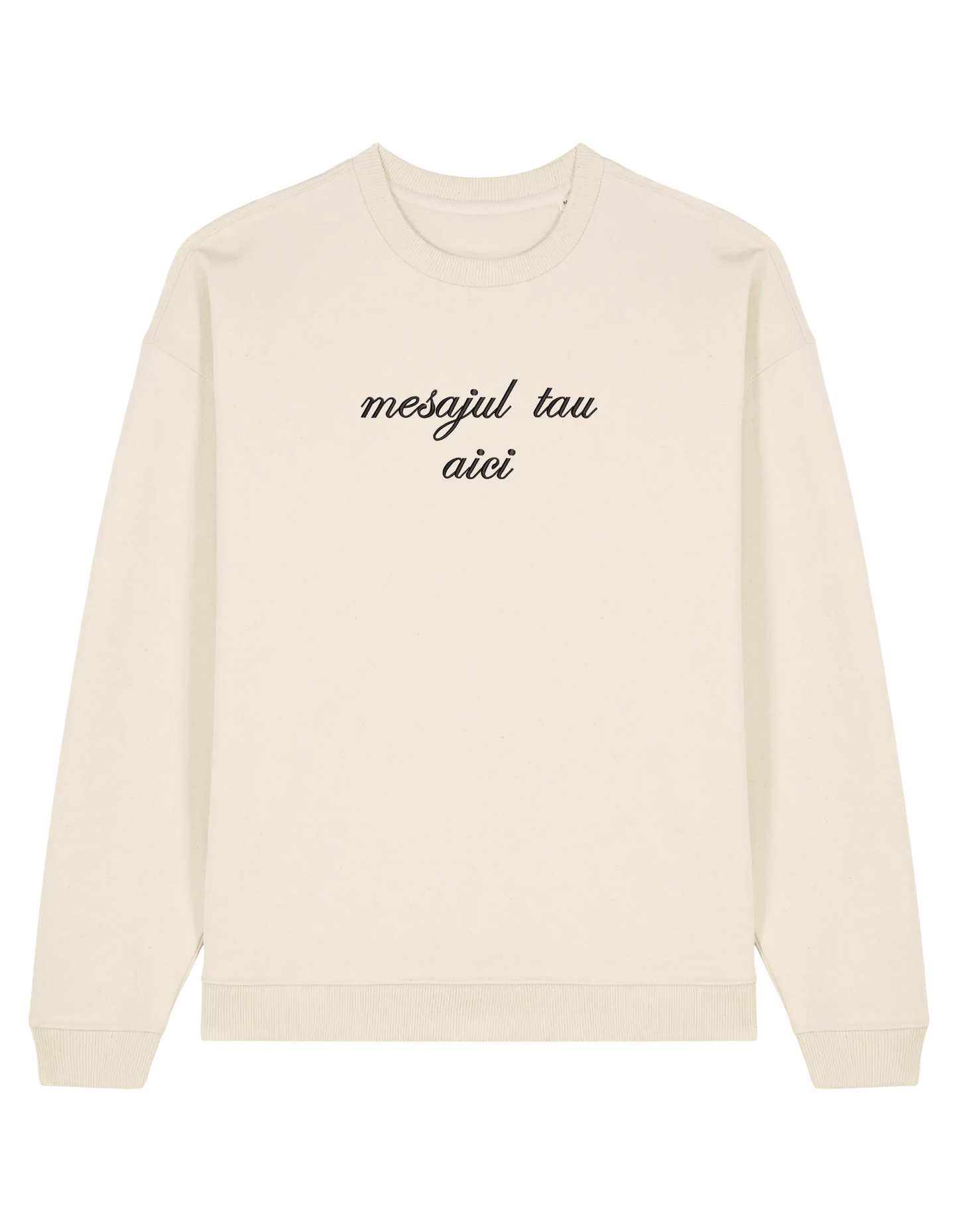 Sweatshirt personalizat font cursiv - Thread Muse