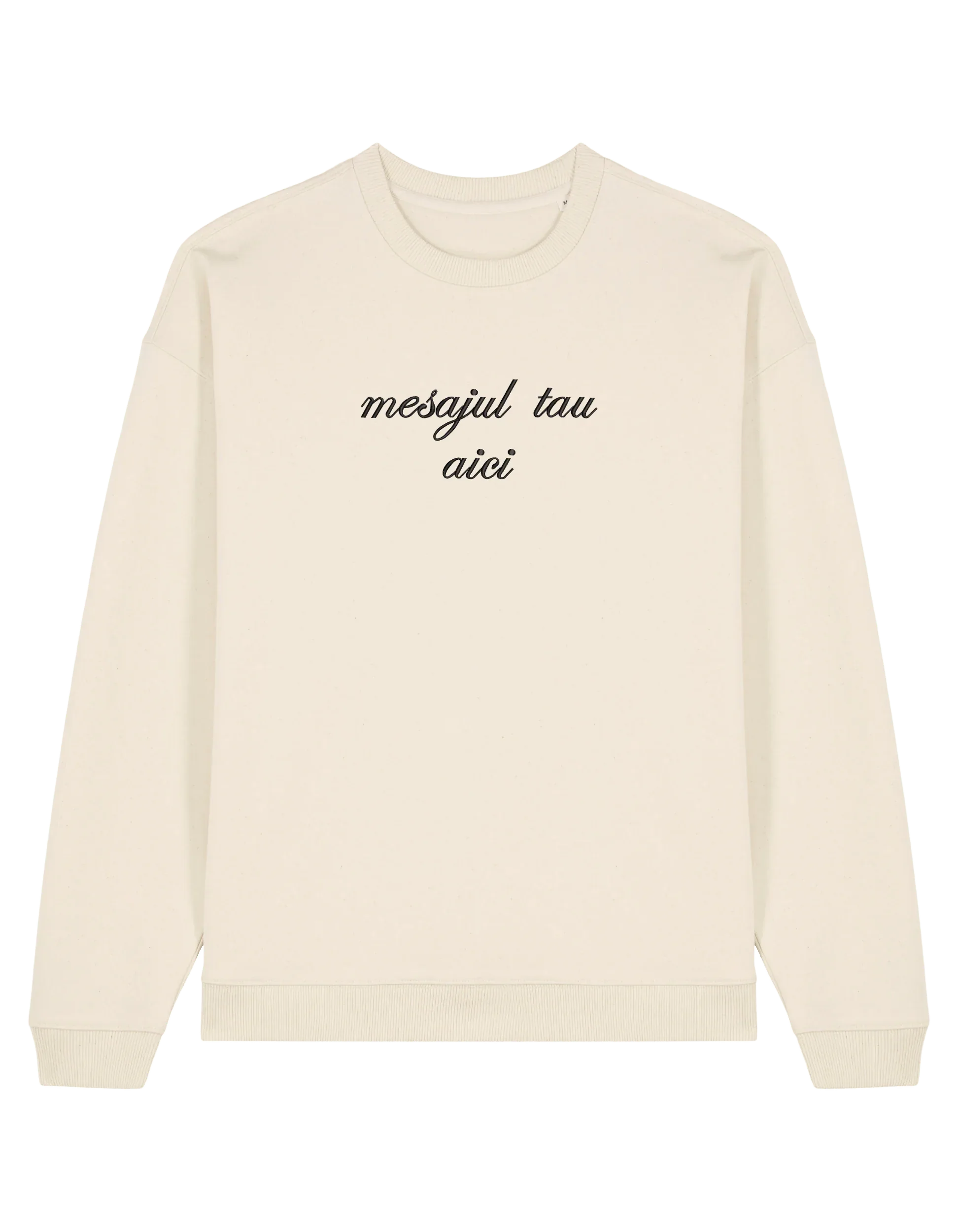 Sweatshirt personalizat font cursiv - Thread Muse