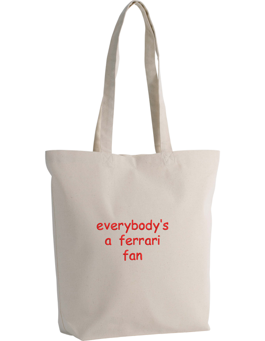 Ferrari fan tote bag