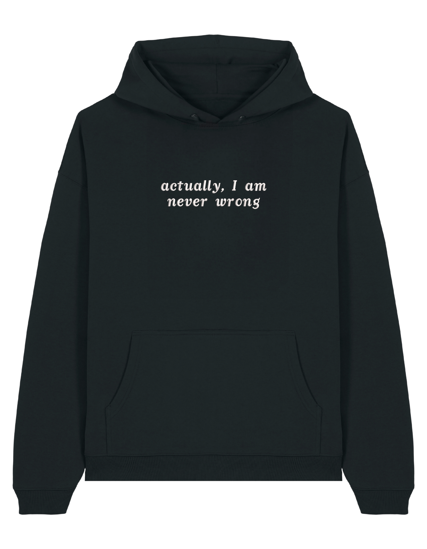 Never wrong hoodie mesaje