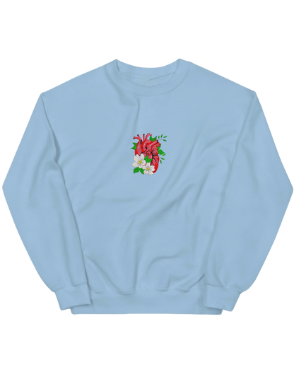 Floral heart sweatshirt