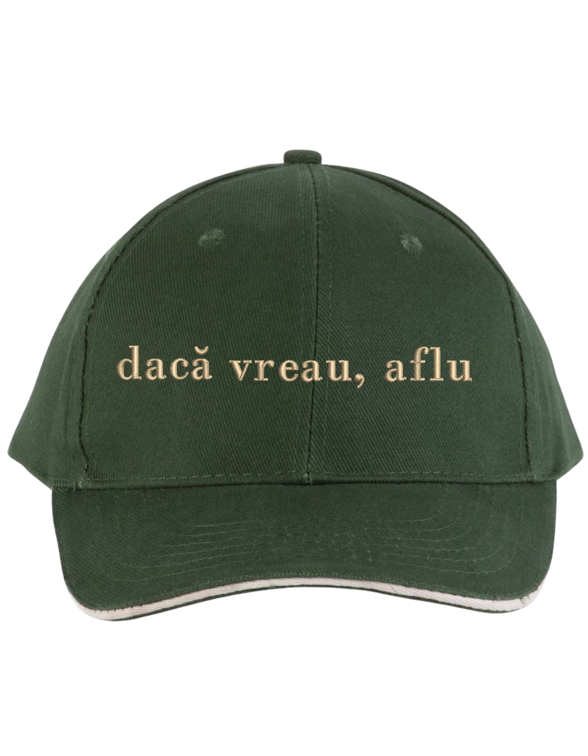Sapca unisex Daca vreau, aflu brodata - Thread Muse