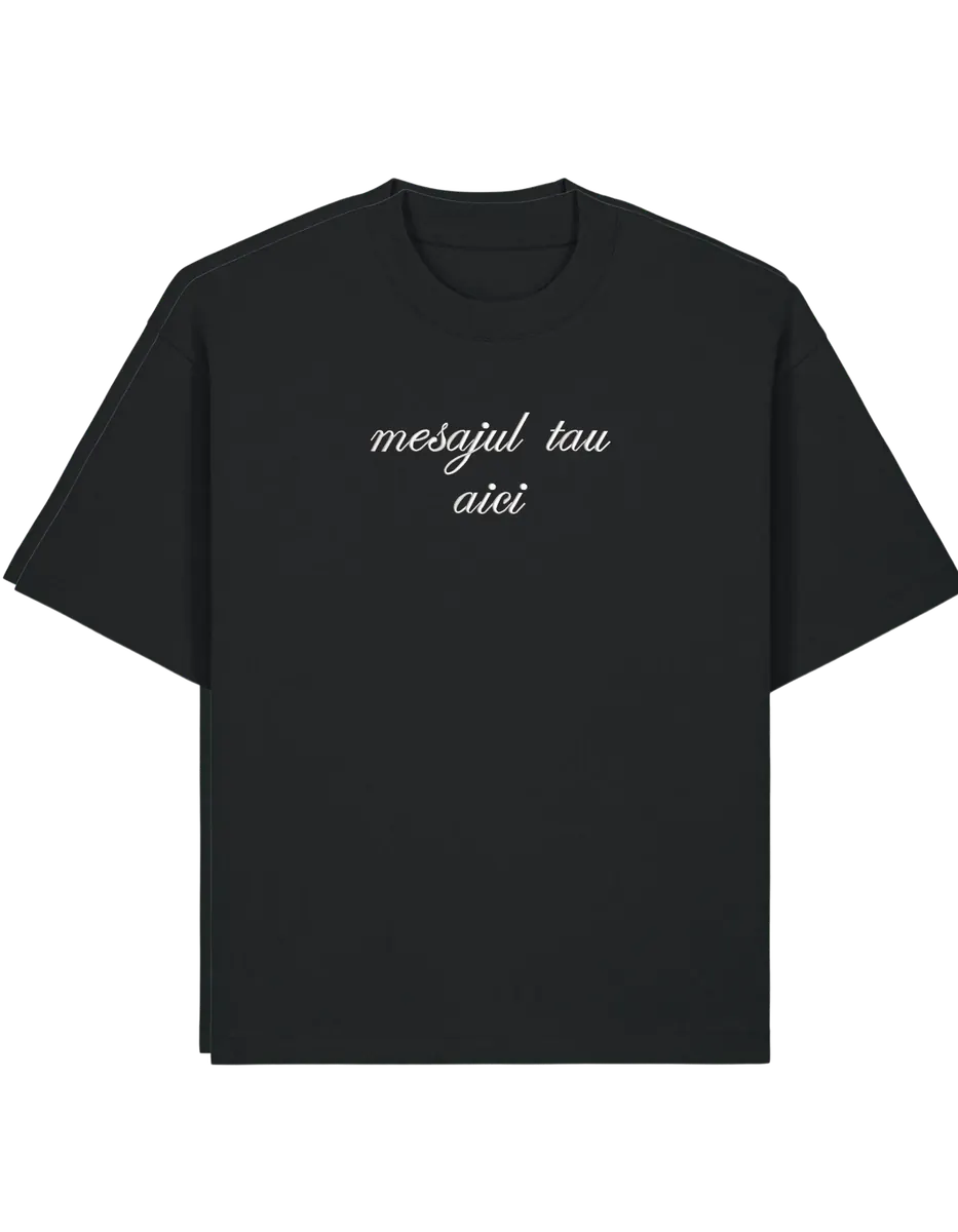 Tricou personalizat font cursiv - Thread Muse