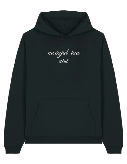 Hanorac personalizat font cursiv - Thread Muse