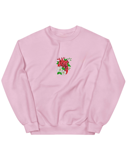 Floral heart sweatshirt - Thread Muse