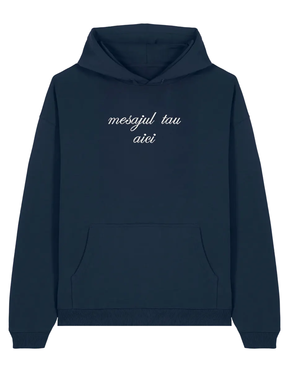 Hanorac personalizat font cursiv - Thread Muse
