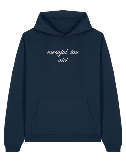 Hanorac personalizat font cursiv - Thread Muse