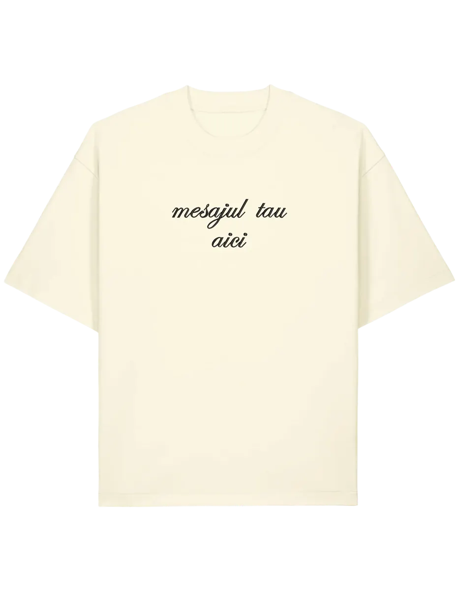Tricou personalizat font cursiv - Thread Muse