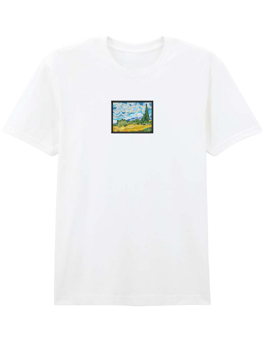 Wheat field with cypresses Van Gogh tricou Picturi - Thread Muse