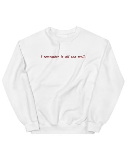 I remember it sweatshirt Taylor Swift - Thread Muse