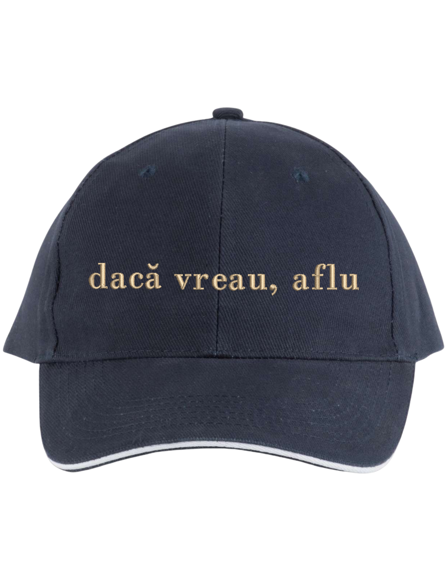 Sapca unisex Daca vreau, aflu brodata - Thread Muse
