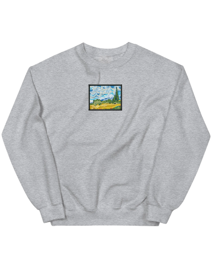 Wheat field with cypresses Van Gogh sweatshirt Picturi - Thread Muse