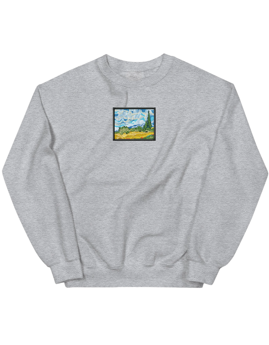 Wheat field with cypresses Van Gogh sweatshirt Picturi - Thread Muse