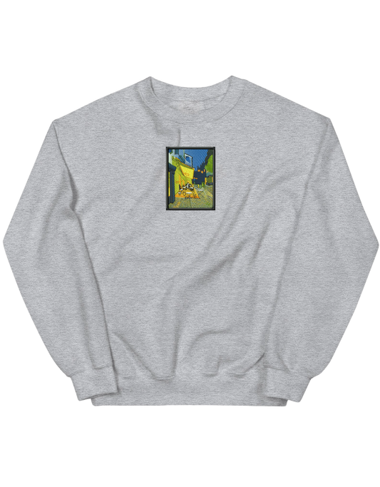 Cafe terrace at night Van Gogh sweatshirt Picturi - Thread Muse