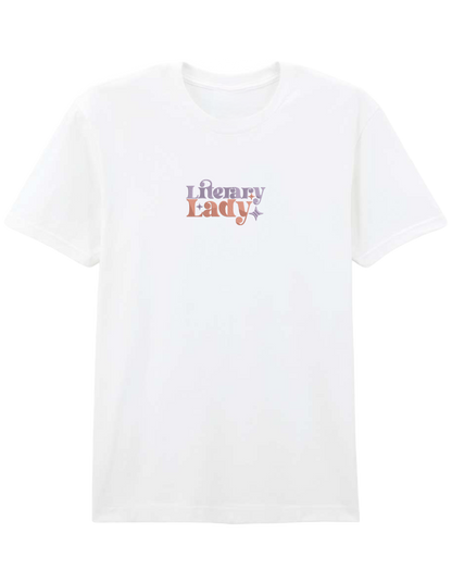 Lady tricou bookish