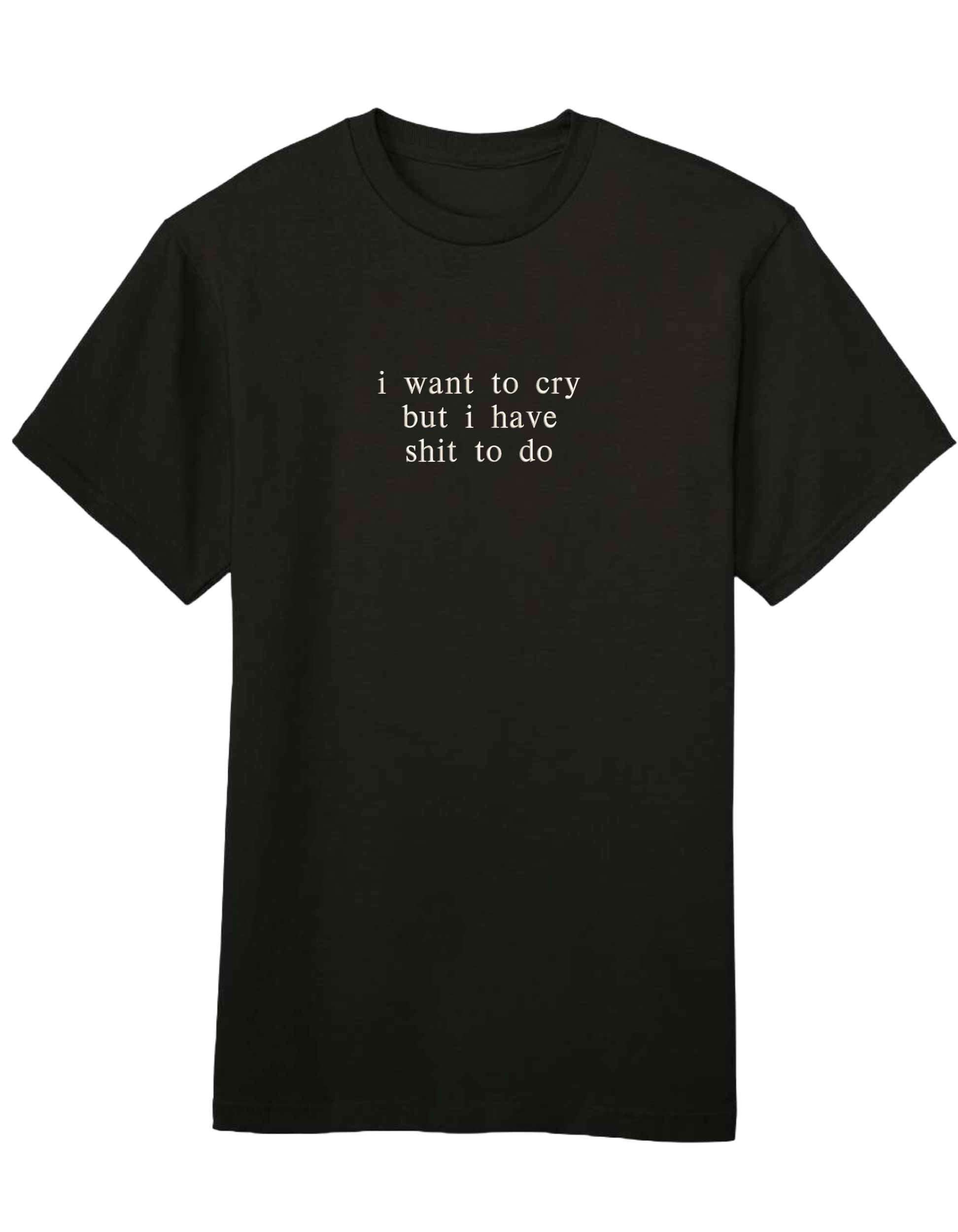 I want to cry tricou mesaje - Thread Muse