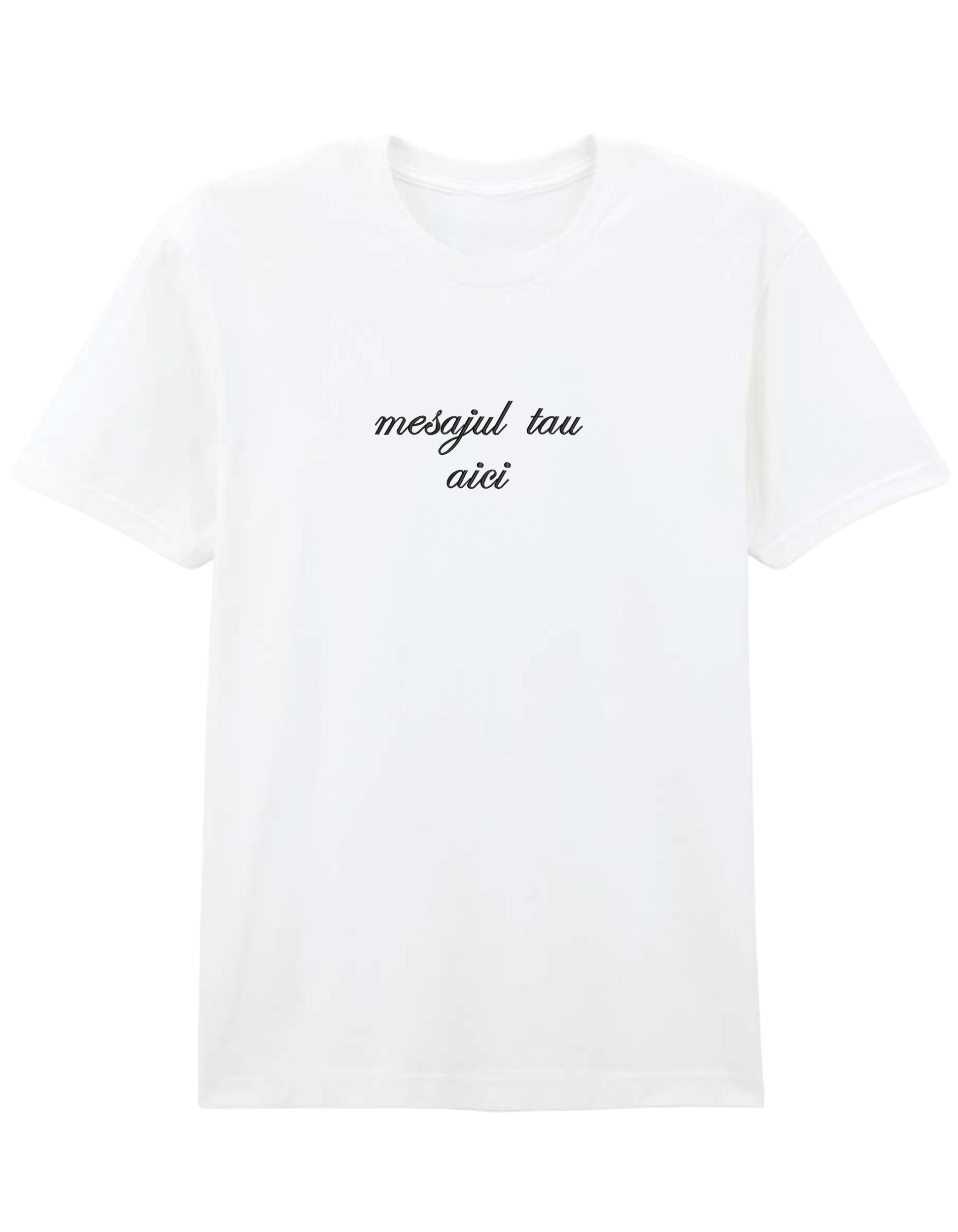 Custom tricou font cursiv
