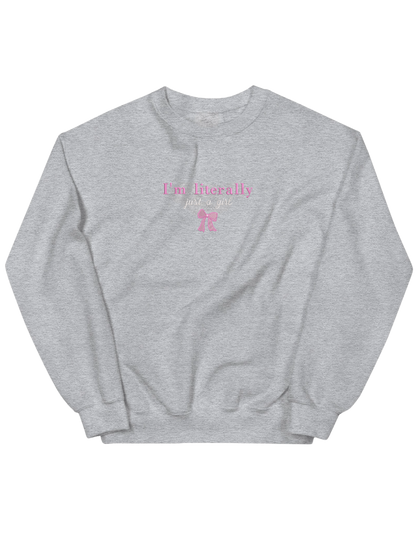 Just a girl sweatshirt Girly - Thread Muse