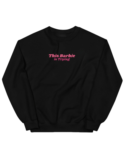 This Barbie sweatshirt Girly
