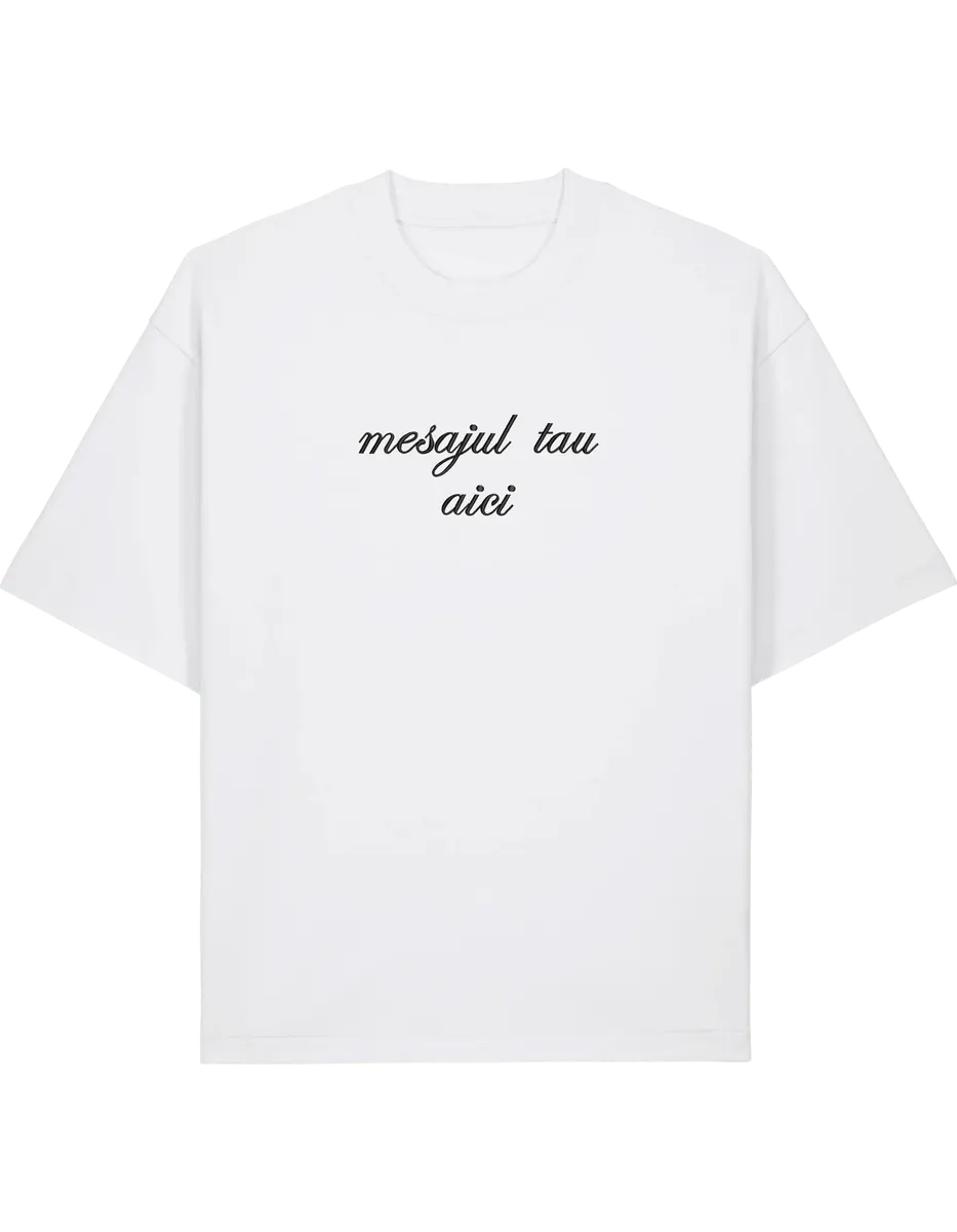 Tricou personalizat font cursiv - Thread Muse