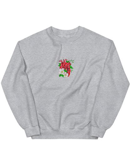 Floral heart sweatshirt - Thread Muse