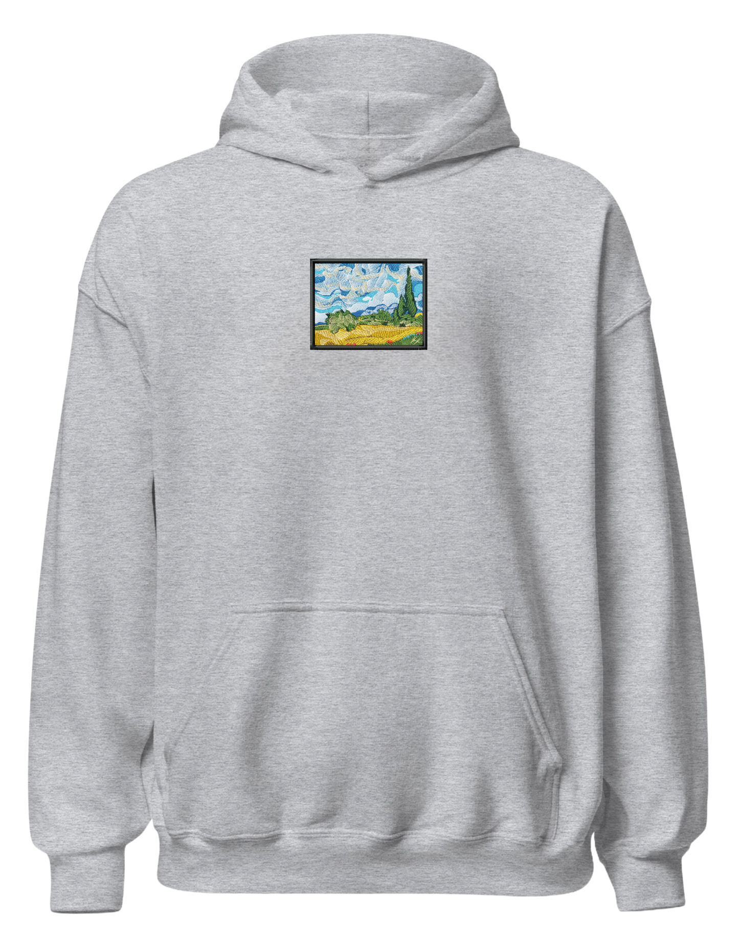 Wheat field with cypresses Van Gogh hoodie Picturi - Thread Muse
