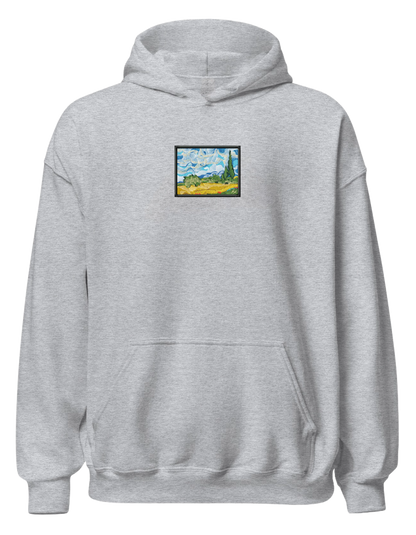 Wheat field with cypresses Van Gogh hoodie Picturi - Thread Muse