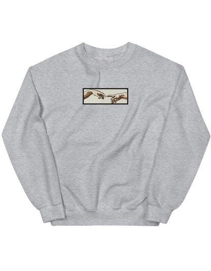Creation of Adam hands sweatshirt Picturi - Thread Muse