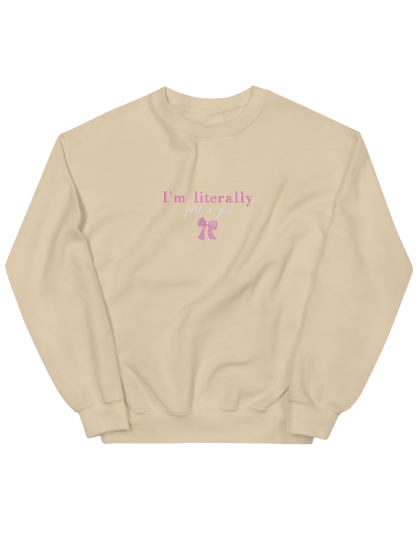 Just a girl sweatshirt Girly - Thread Muse