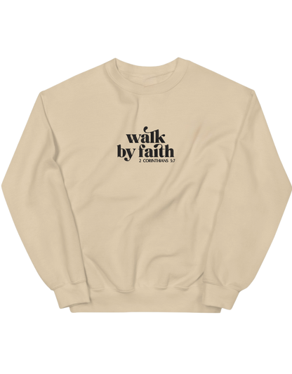 Walk by faith sweatshirt - Thread Muse