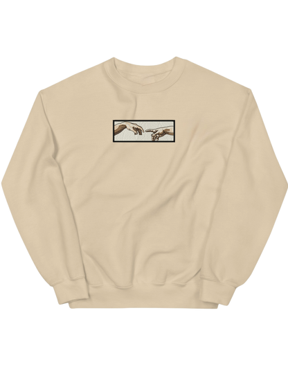 Creation of Adam hands sweatshirt Picturi - Thread Muse
