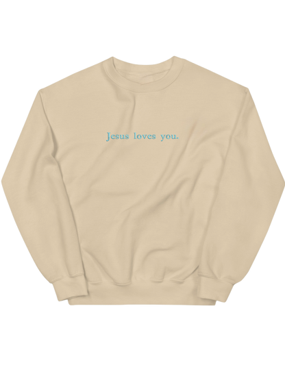 Jesus loves you sweatshirt - Thread Muse